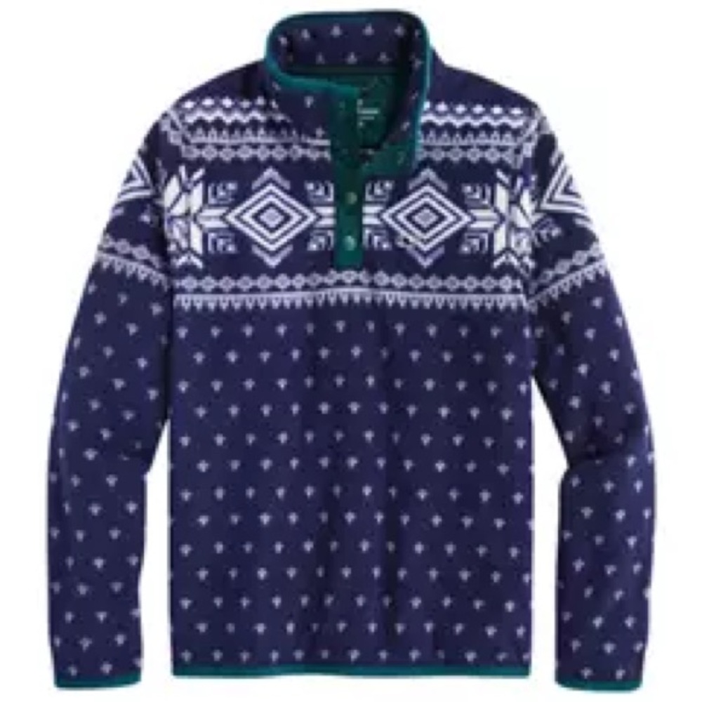 Vineyard Vines Navy and White Kids Pullover